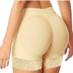Women’s Butt Lifter Padded Underwear Nude Briefs Size M